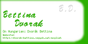 bettina dvorak business card